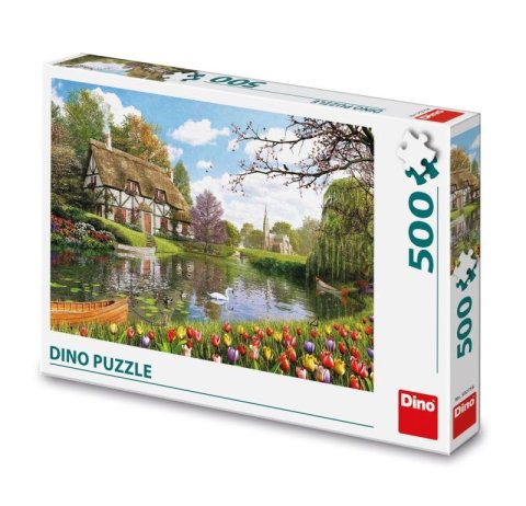 neuveden: Puzzle Chata u vody 500 dílků