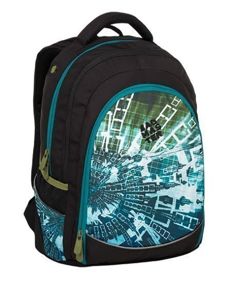 neuveden: Bagmaster Studentský batoh DIGITAL 9 B BLUE/GREEN/BLACK