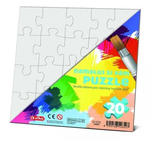 neuveden: Namaluj si sám puzzle: čtverec neuveden: Namaluj si sám puzzle: čtverec