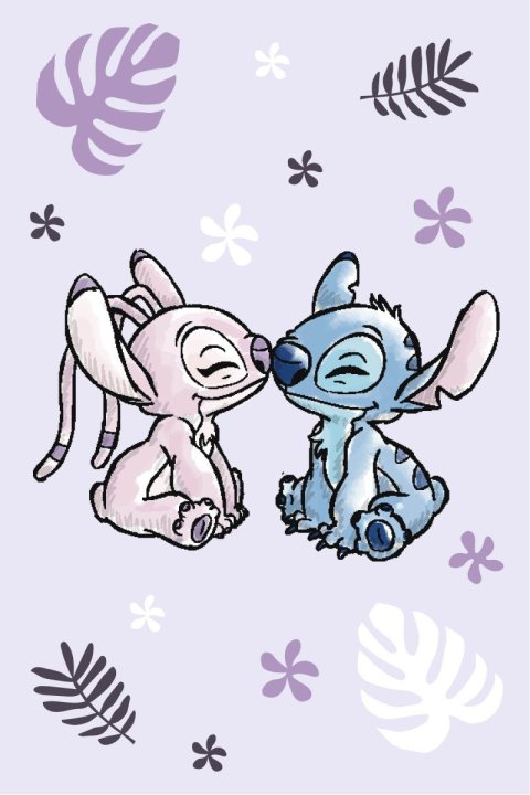 neuveden: Fleecová deka - Lilo and Stitch Purple