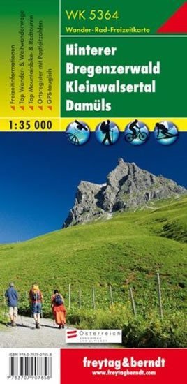 neuveden: WK 5364 Hinterer Bregenzerwald 1:35 000 / turistická mapa