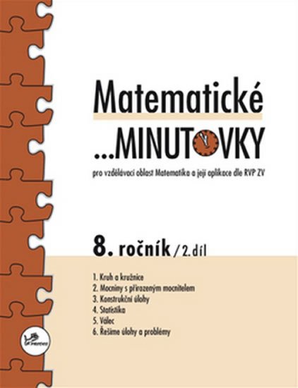 Hricz Miroslav: Matematické minutovky pro 8. ročník / 2. díl - Pro vzdělávací oblast Matema Hricz Miroslav: Matematické minutovky pro 8. ročník / 2. díl - Pro vzdělávací oblast Matema