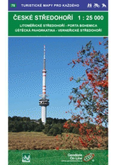 neuveden: České středohoří 1:25T-Verneřické středohoří /78 Turistické mapy pro každéh