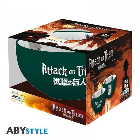 neuveden: Attack on Titan Miska 600 ml - Emblém