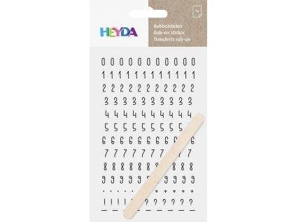 neuveden: HEYDA Propisoty 10 x 19 cm - čísla černá