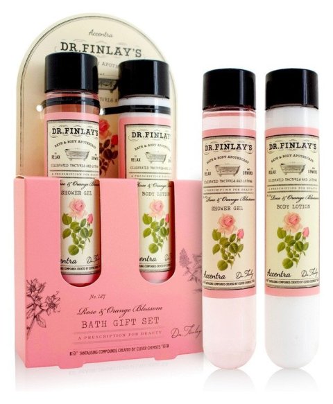 : Set koupelový DR. FINLAY´S v krabičce (zkumavky) Růže a neroli 2x 60ml