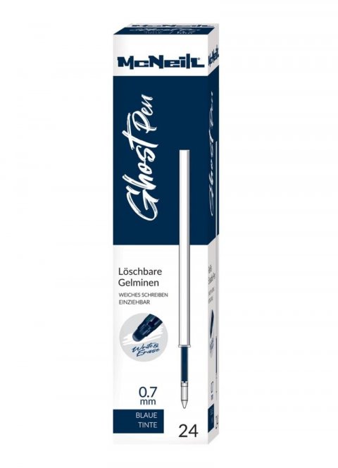 neuveden: Náplň do gumovatelného pera - modrá 0,7 mm