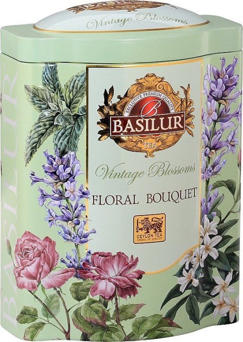 neuveden: BASILUR Vintage Blossoms Floral Bouquet plech 100g