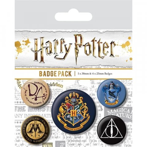 neuveden: Harry Potter Bradavice - set odznaků