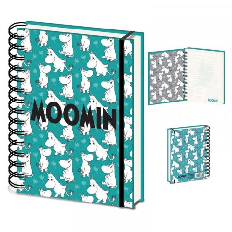 neuveden: Blok A5 kroužkový - Moomins / Mumínci
