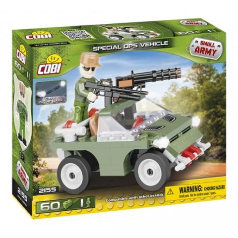 neuveden: Stavebnice COBI 2155 Small Army Vojenské vozidlo/60 kostek+1 figurka
