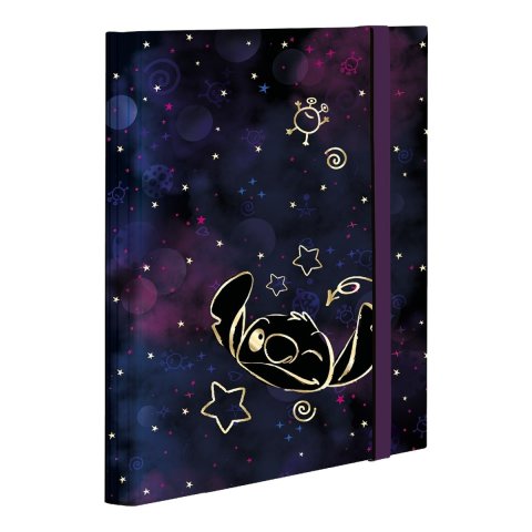 neuveden: Colorino školní box na sešity s gumičkou A4 - Stitch Gold