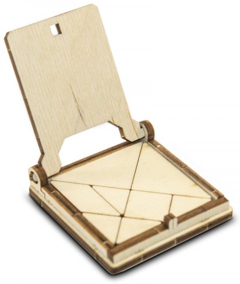 neuveden: Wooden City Hlavolam 3D mini Tangram