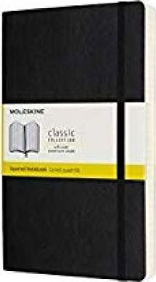 neuveden: Zápisník Moleskine Expanded - měkké desky - L, čtverečkovaný, černý neuveden: Zápisník Moleskine Expanded - měkké desky - L, čtverečkovaný, černý
