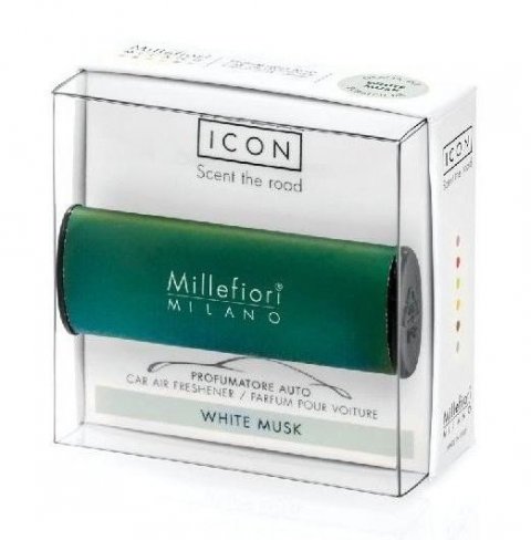 neuveden: Millefiori Milano Icon White Musk / vůně do auta Classic - zelená neuveden: Millefiori Milano Icon White Musk / vůně do auta Classic - zelená
