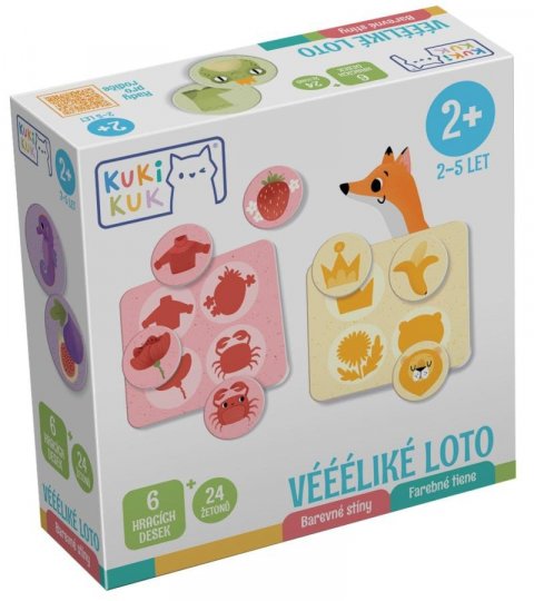 neuveden: KukiKuk Véééliké loto Barevné stíny