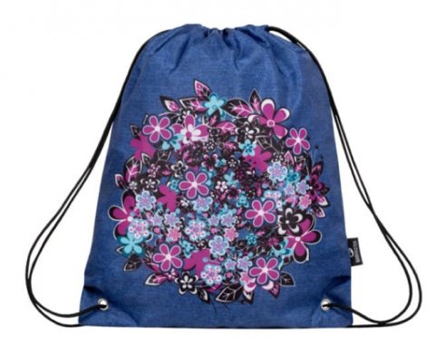 neuveden: Bagmaster Školní vak na přezůvky SHOES ALFA 20 A BLUE/PINK/WHITE