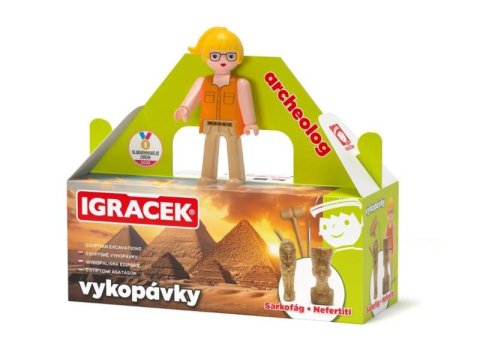 neuveden: Igráček Archeoložka - figurka s egyptskými vykopávkami sarkofágu a sošky Ne neuveden: Igráček Archeoložka - figurka s egyptskými vykopávkami sarkofágu a sošky Ne