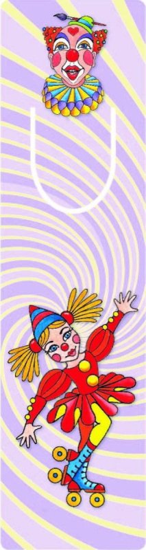 neuveden: Klauni - Záložka s průsekem