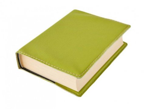 neuveden: Kožený obal na knihu KLASIK M 22,7 x 36,3 cm - kůže zelená