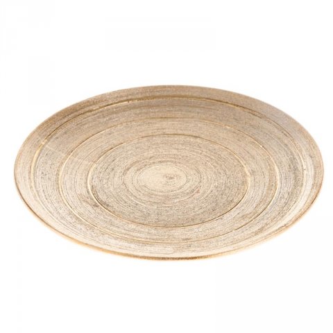neuveden: Keramický tác - zlatý 25,5 cm neuveden: Keramický tác - zlatý 25,5 cm