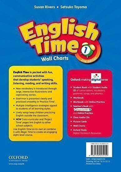 Rivers Susan: English Time 1 Wall Charts (2nd)
