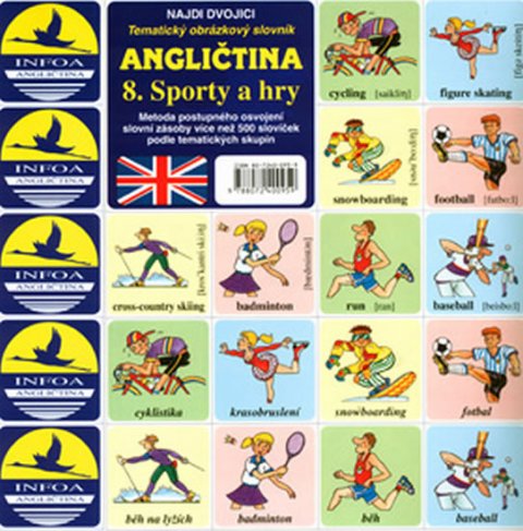 kolektiv autorů: Najdi dvojici - Angličtina - 8. Sporty a hry