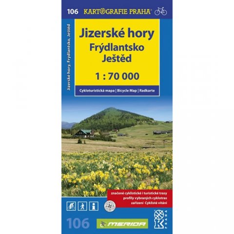 neuveden: 1: 70T(106)-Jizerské hory,Frýdlantsko (cyklomapa)