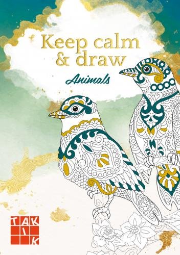 neuveden: Keep calm & draw - Animals (antistresové omalovánky)