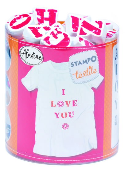 neuveden: Razítka Stampo Textile - Abeceda