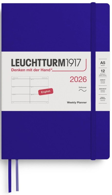 neuveden: Weekly Planner 2026 Medium (A5) Ink