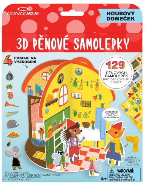 neuveden: Concorde Pěnové samolepky 3D - Houbový domeček neuveden: Concorde Pěnové samolepky 3D - Houbový domeček