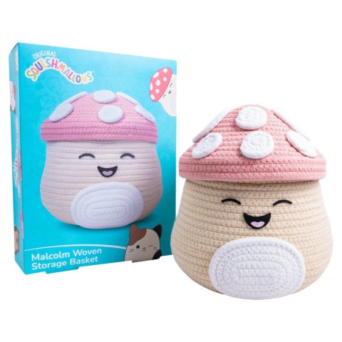 neuveden: Squishmallows FIZZ Úložný koš - Hříbek Malcolm