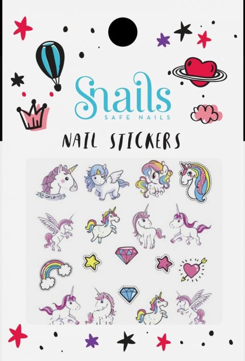 neuveden: Snails Nálepky na nehty - Unicorn