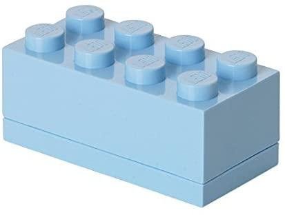 neuveden: Úložný box LEGO Mini 8 - světle modrý