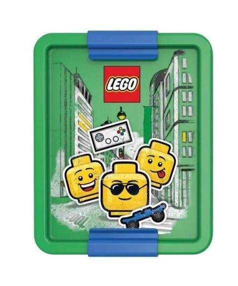 neuveden: Box na svačinu LEGO ICONIC Boy - modrá/zelená