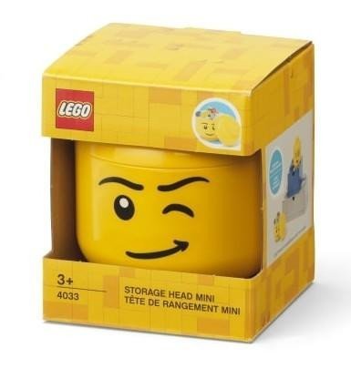 neuveden: LEGO® úložná hlava (mini) - mrkající chlapec