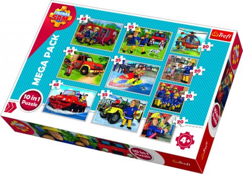 neuveden: Trefl Puzzle Požárník Sam / 10v1
