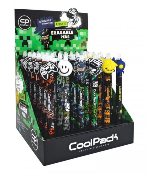 neuveden: Gumovatelné pero CoolPack Boys III - mix motivů