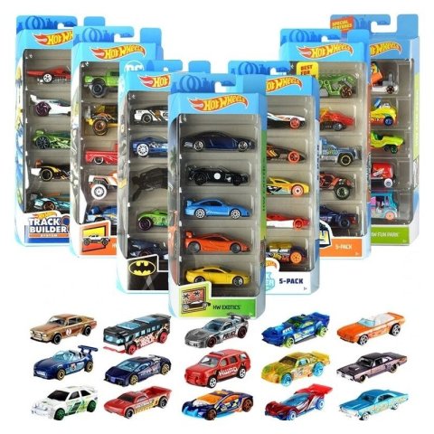 : Hot Wheels sada 5 ks