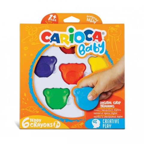 neuveden: CARIOCA dětské voskovky Teddy Crayons 6 ks neuveden: CARIOCA dětské voskovky Teddy Crayons 6 ks