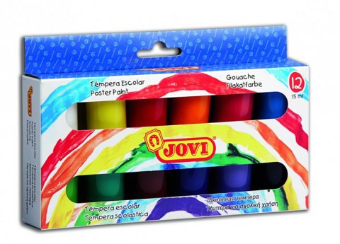 neuveden: JOVI temperové barvy 12x15ml v kelímku