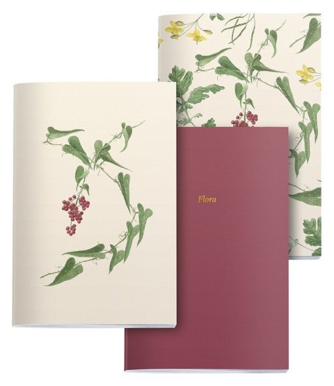 neuveden: Miquelrius poznámkový deníček Botanical Flora mix motivů A5 - sada 3 ks