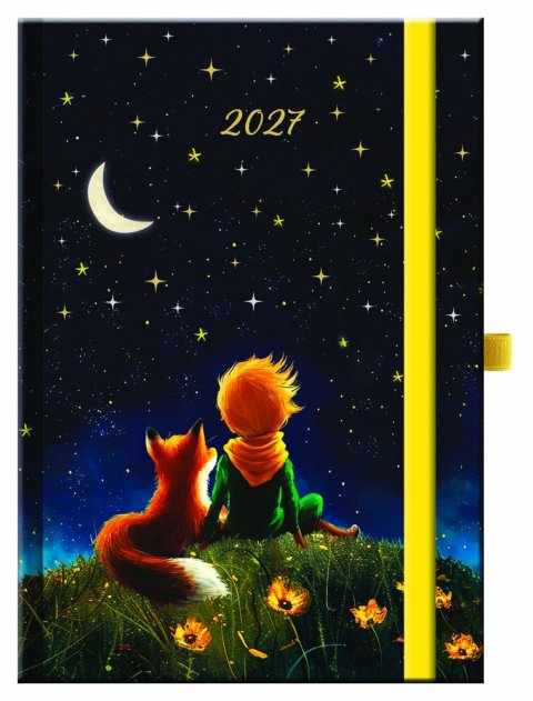 : Denní diář 2027 - MALÝ PRINC s gumičkou (A5)