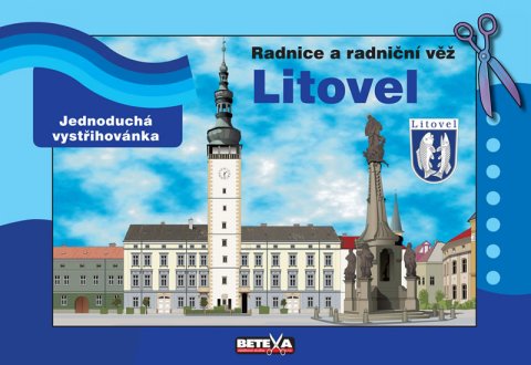 neuveden: Radnice a radniční věž Litovel - Jednoduché vystřihovánky