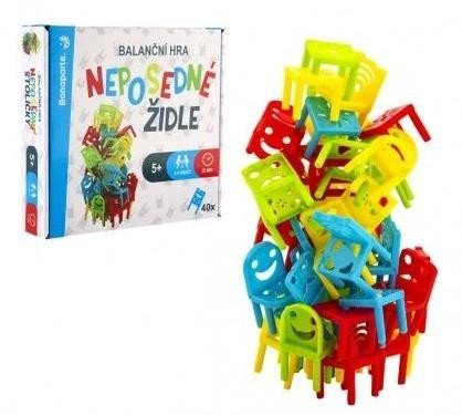 neuveden: Neposedné židle - balanční společenská hra neuveden: Neposedné židle - balanční společenská hra