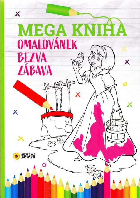 neuveden: Mega kniha omalovánek - Pink bezva zábava