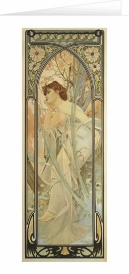 neuveden: Blahopřání Alfons Mucha – Evening Contemplation