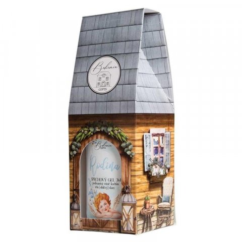 neuveden: Domeček - Rodina (sprchový gel 3v1 500 ml s vůní pivoňky)