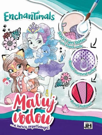 neuveden: Enchantimals - Vodová omalovánka A4